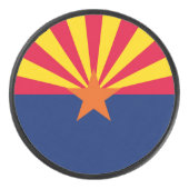 Graphic of a Dynamic Arizona State Flag Eishockey Puck (Vorderseite)