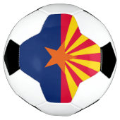 Graphic of a Dynamic Arizona State Flag Fußball (Gedreht)