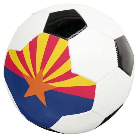 Graphic of a Dynamic Arizona State Flag Fußball (Dreiviertel)