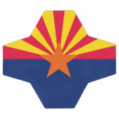Graphic of a Dynamic Arizona State Flag Fußball (Flach)