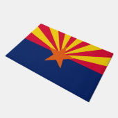 Graphic of a Dynamic Arizona State Flag Fußmatte (Schrägansicht)