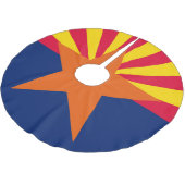 Graphic of a Dynamic Arizona State Flag Polyester Weihnachtsbaumdecke (Schrägansicht)