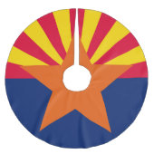 Graphic of a Dynamic Arizona State Flag Polyester Weihnachtsbaumdecke (Vorderseite)
