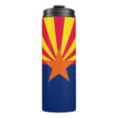 Graphic of a Dynamic Arizona State Flag Thermosbecher (Vorderseite)