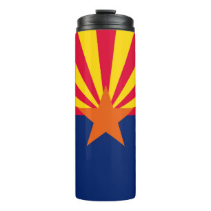 Graphic of a Dynamic Arizona State Flag Thermosbecher