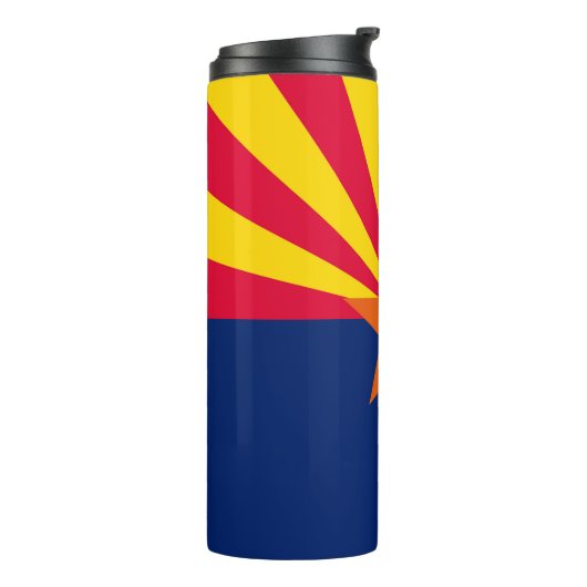 Graphic of a Dynamic Arizona State Flag Thermosbecher (Nach links gedreht)