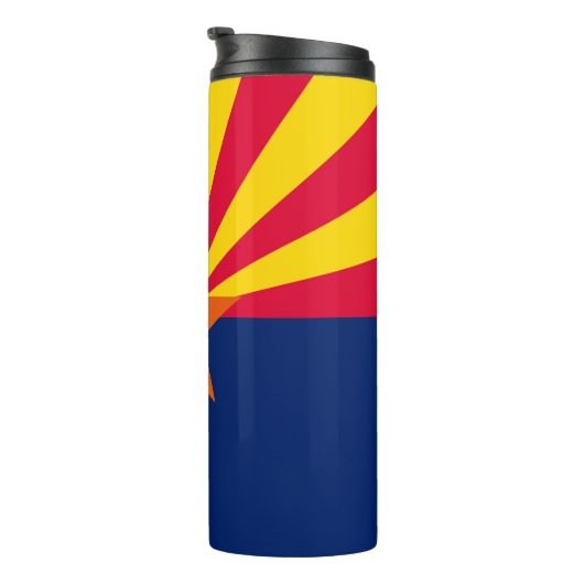 Graphic of a Dynamic Arizona State Flag Thermosbecher (Nach rechts gedreht)