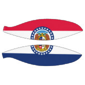 Graphic of a Dynamic Missouri State Flag Basketball (Panele)