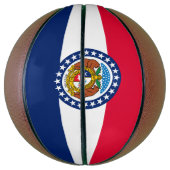 Graphic of a Dynamic Missouri State Flag Basketball (Vertikal)