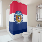 Graphic of a Dynamic Missouri State Flag Duschvorhang (Beispiel)