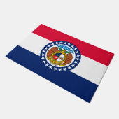 Graphic of a Dynamic Missouri State Flag Fußmatte (Schrägansicht)