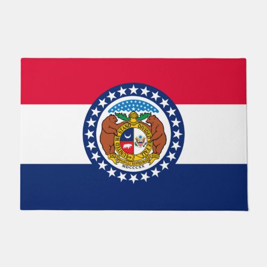 Graphic of a Dynamic Missouri State Flag Fußmatte (Vorderseite)
