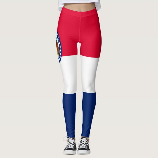 Graphic of a Dynamic Missouri State Flag Leggings (Vorderseite)