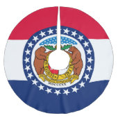 Graphic of a Dynamic Missouri State Flag Polyester Weihnachtsbaumdecke (Vorderseite)