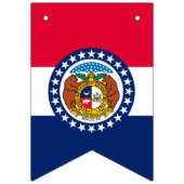Graphic of Dynamic Missouri State Flag Wimpelkette (Dritte Fahne)