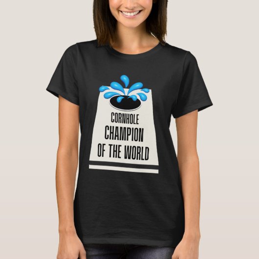 Graphic Outdoor Game Apparel Cornhole Champion of  T-Shirt (Vorderseite)