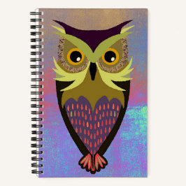Graphic Owl Sketch Journal Notizblock