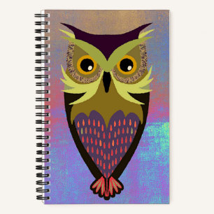 Graphic Owl Sketch Journal Notizblock