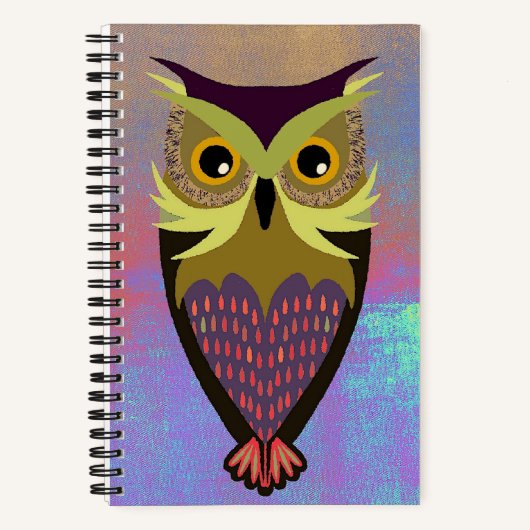 Graphic Owl Sketch Journal Notizblock (Vorderseite)