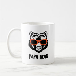 Graphic Papa Bear Personalisiert Kaffeetasse