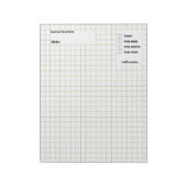 Graphic Paper Engineering Graph Sheets Notizblock (Rotiert)