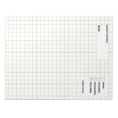 Graphic Paper Engineering Graph Sheets Notizblock (Vorderseite)