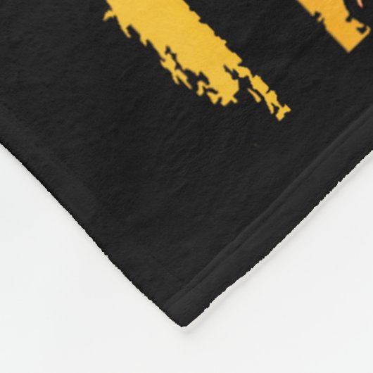 Graphic Penguin Retro American Flag Funny Penguin  Fleecedecke (Ecke)