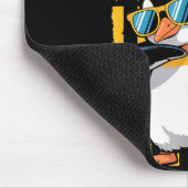 Graphic Penguin Retro American Flag Funny Penguin Mousepad (Ecke)