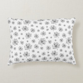 Graphic peonies. dekokissen