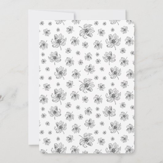 Graphic peonies. einladung (Rückseite)