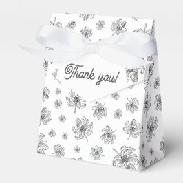 Graphic peonies. geschenkschachtel