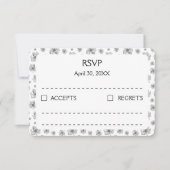 Graphic peonies. RSVP karte (Vorderseite)