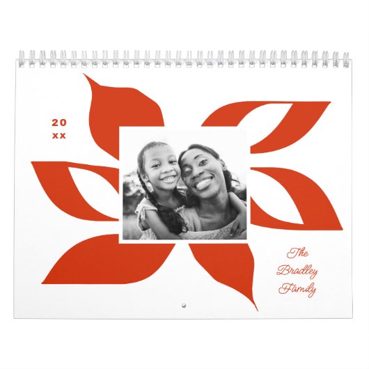 Graphic Poinsettia Christmas Foto Kalender (Titelbild)