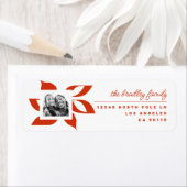 Graphic Poinsettia Foto Rücksendeadresse (Insitu)