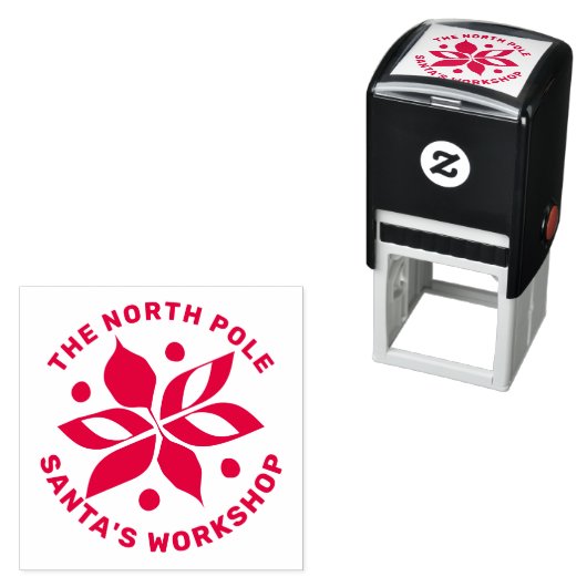 Graphic Poinsettia Permastempel (Beispiel)