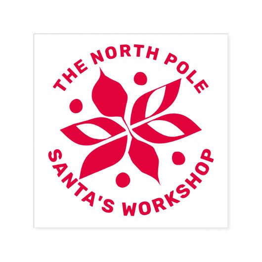 Graphic Poinsettia Permastempel (Design)