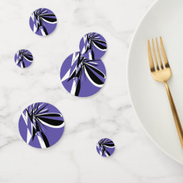 graphic purple confetti / confettis konfetti