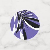 graphic purple confetti / confettis konfetti (Klein Vorderseite)