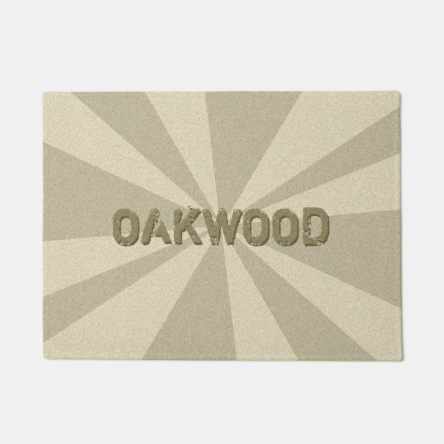 Graphic Rays Anpassbar jeder Farbe eines beliebige Fußmatte (Vorderseite)