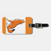 Graphic - Red WOLF-gefährdetes Tier - Orange Gepäckanhänger (Vorderseite horizontal)