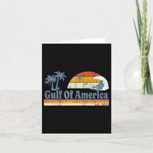 Graphic Retro Gulf of US America Vergessen Sie nie Karte
