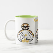 Graphic - Rett SLOTHS - Wildlife warrior - Nature Zweifarbige Tasse (Links)