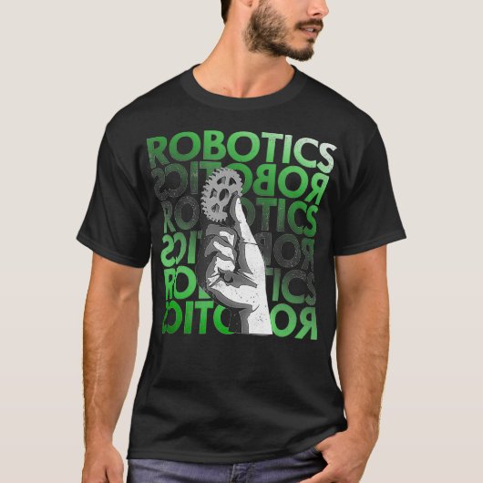 Graphic Robotics Engineer Applied Science T-Shirt (Vorderseite)