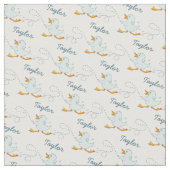 Graphic run duckling name art pattern stoff (Nahaufnahme)