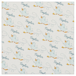 Graphic run duckling name art pattern stoff
