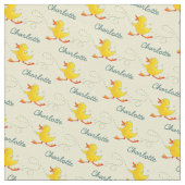 Graphic run duckling name art pattern stoff (Nahaufnahme)