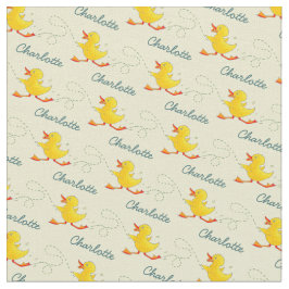 Graphic run duckling name art pattern stoff