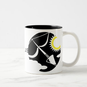 Graphic Sagittarius Bow and Arrow Zweifarbige Tasse