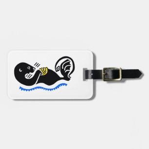 Graphic - Sea OTTER - California - Gepäckanhänger