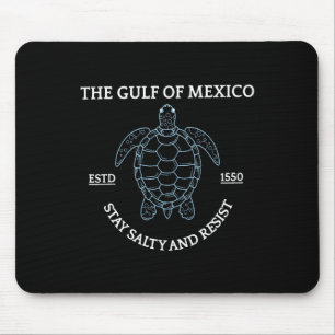 Graphic Sea Turtle Gulf of Mexico Est 1550 Mousepad